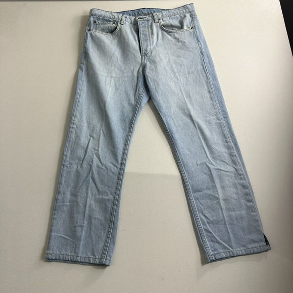 Rag & Bone Fit 3 Classic Blue Jeans Mens Size 33x26 Light Wash Button Fly - Picture 1 of 10
